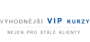 Výhodnější VIP kurzy